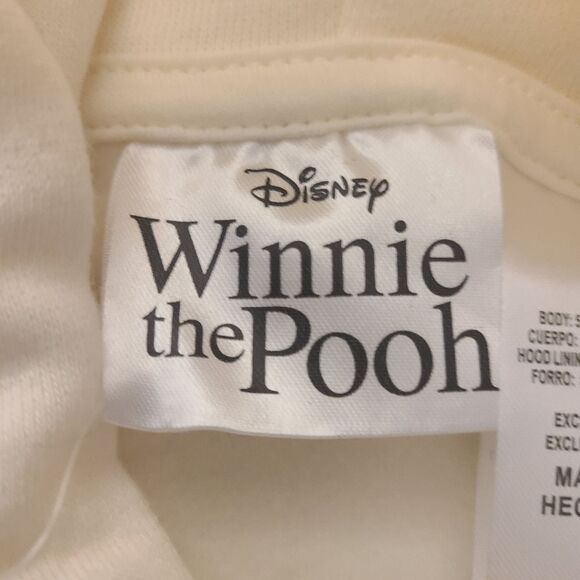 DISNEY Hoodie‎ Sweatshirt Christopher Robin Pooh And Friends Cream Women'… - Picture 8 of 12